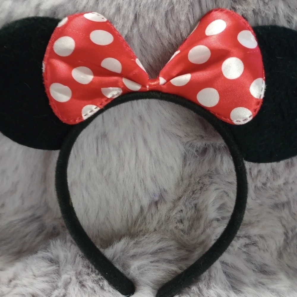 Minnie Mouse Walt Disney World Black Velvet Headband